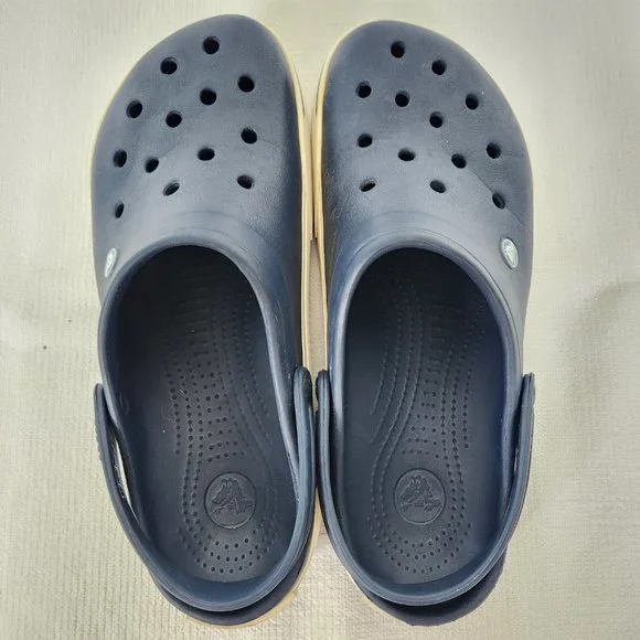 Men's Navy Blue Clogs - Picture 6 of 9